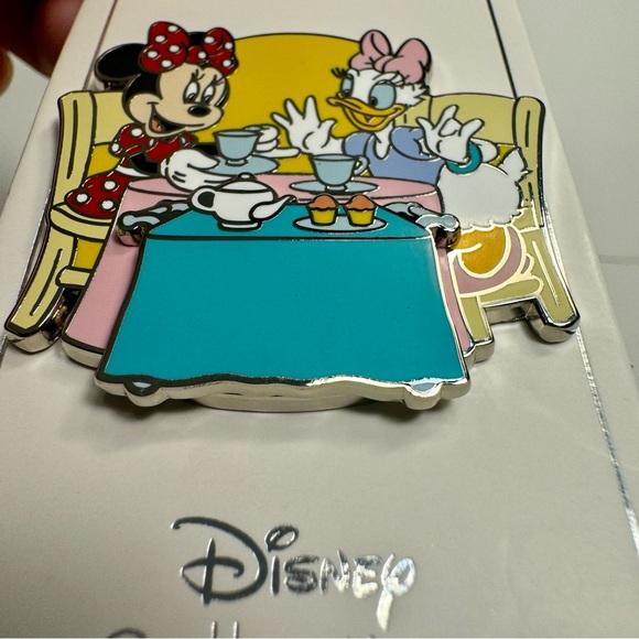 NWT. Disney Pin - Minnie Mouse And Daisy Duck tea party pin. - Picture 4 of 8